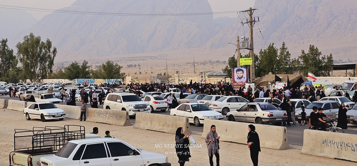 جاماندکان اربعین درشهرستان بهمئی شلمچه ای دیگردرمسیرشهدای گمنام تاشهیدان(خوب)ازخودبه یادگارگذاشتند