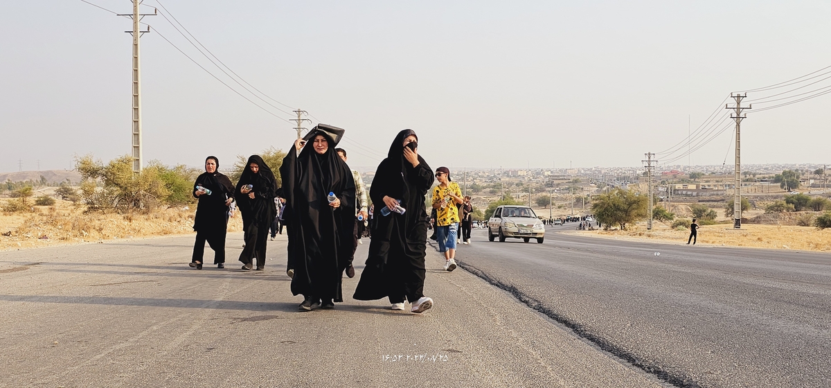 جاماندکان اربعین درشهرستان بهمئی شلمچه ای دیگردرمسیرشهدای گمنام تاشهیدان(خوب)ازخودبه یادگارگذاشتند