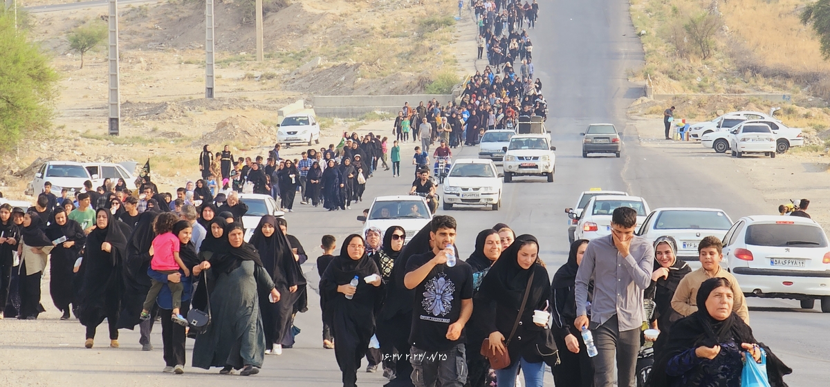 جاماندکان اربعین درشهرستان بهمئی شلمچه ای دیگردرمسیرشهدای گمنام تاشهیدان(خوب)ازخودبه یادگارگذاشتند