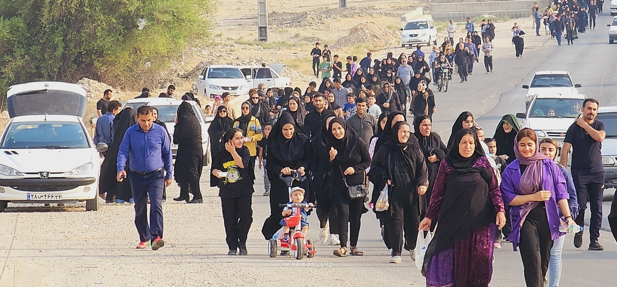 جاماندکان اربعین درشهرستان بهمئی شلمچه ای دیگردرمسیرشهدای گمنام تاشهیدان(خوب)ازخودبه یادگارگذاشتند