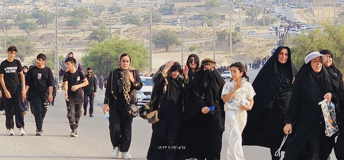 جاماندکان اربعین درشهرستان بهمئی شلمچه ای دیگردرمسیرشهدای گمنام تاشهیدان(خوب)ازخودبه یادگارگذاشتند