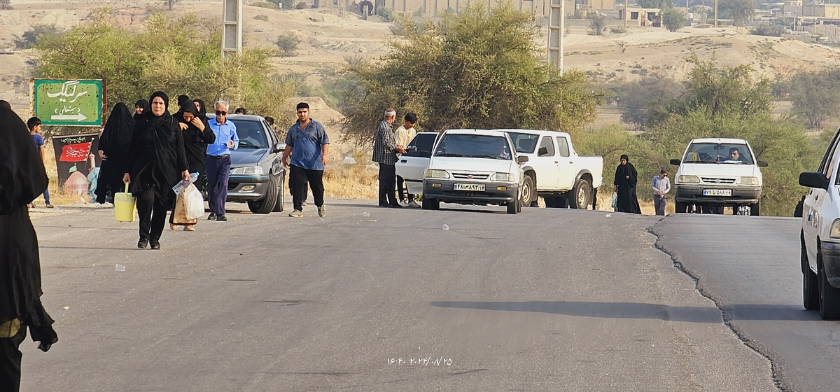 جاماندکان اربعین درشهرستان بهمئی شلمچه ای دیگردرمسیرشهدای گمنام تاشهیدان(خوب)ازخودبه یادگارگذاشتند