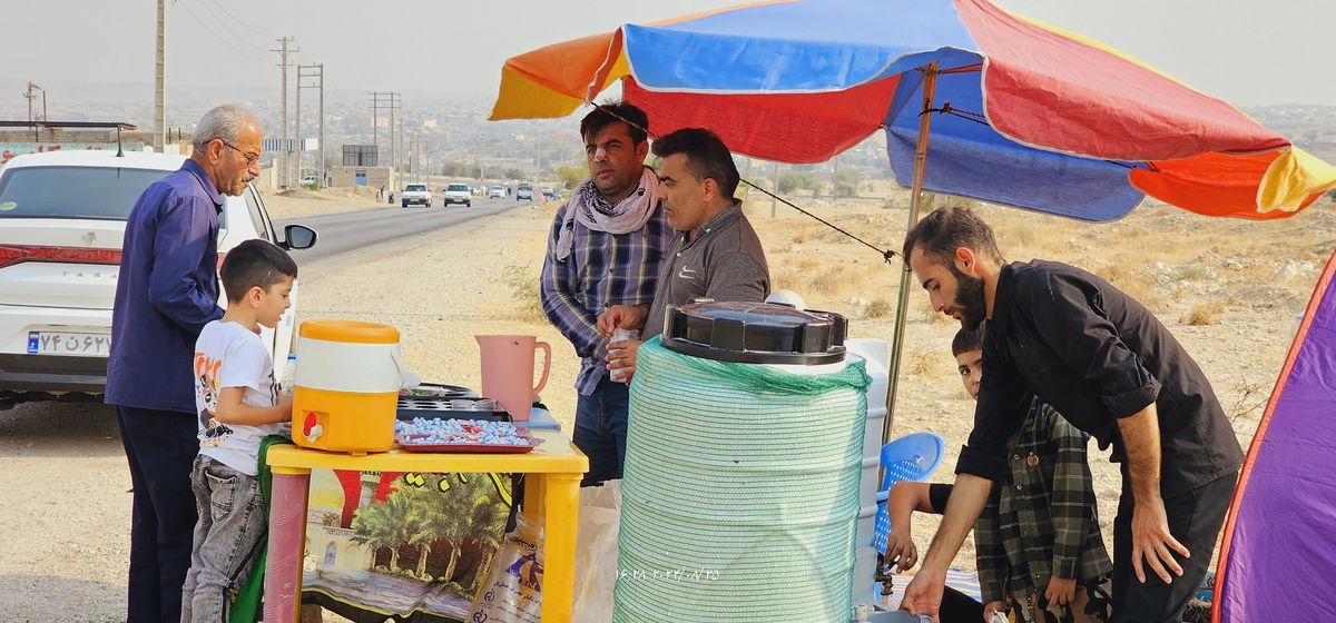 جاماندکان اربعین درشهرستان بهمئی شلمچه ای دیگردرمسیرشهدای گمنام تاشهیدان(خوب)ازخودبه یادگارگذاشتند